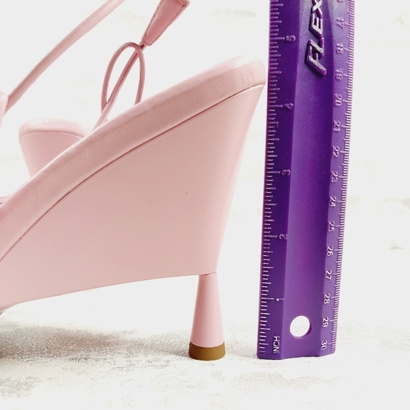 New GIA BORGHINI Giaborghini Strappy Wedge Pink Sandals A338 - Picture 9 of 13